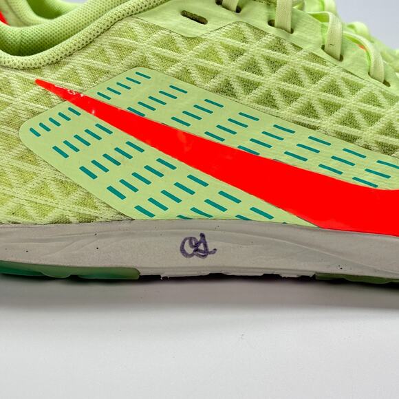 Nike Zoom Rival XC 5 Low Fluorescent Yellow Red Athletic Running Shoes Men's 8.5 - Picture 8 of 10